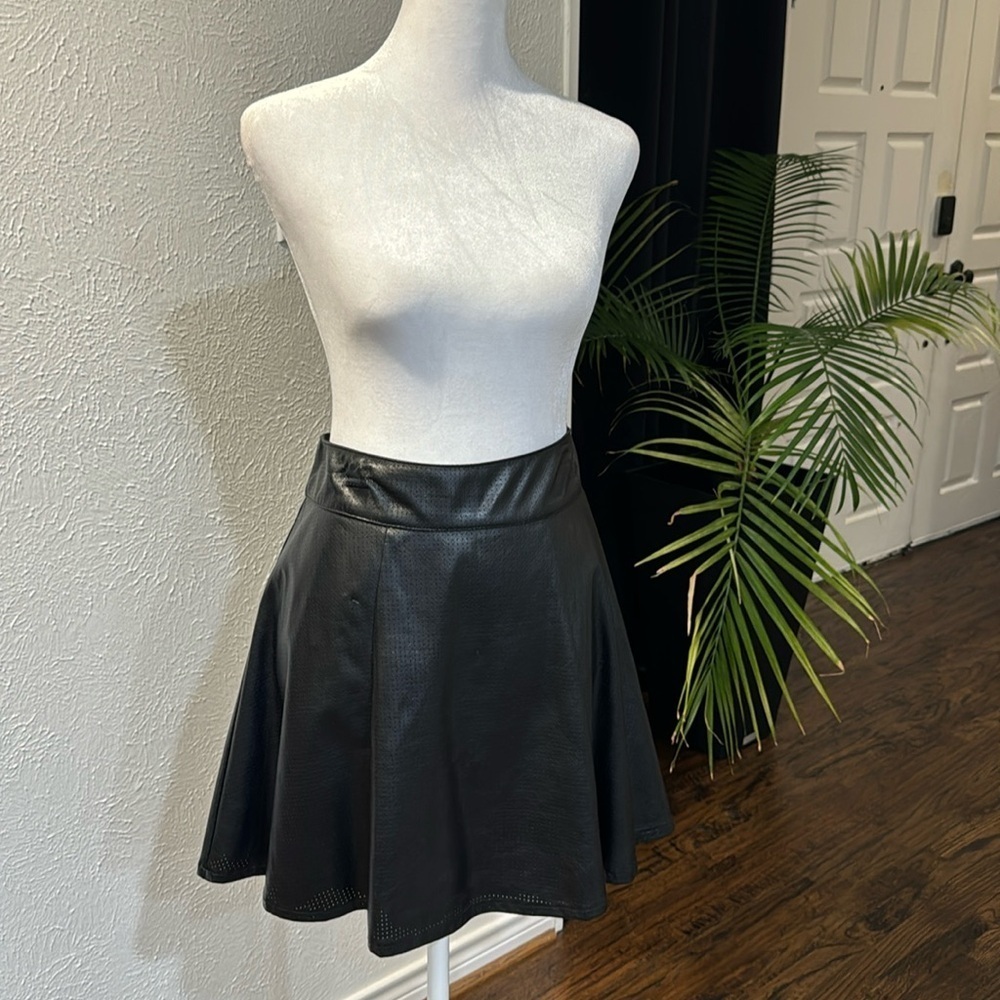 Vegan Leather Skirt, M